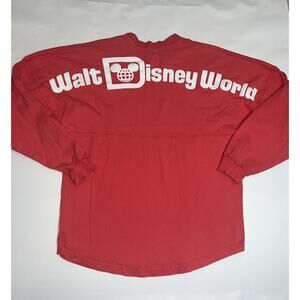 Walt Disney World Spirit Shirt Adult Size Small Coral/Salmon Spirit Jersey *READ